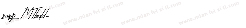 scrip MTbold字体转换